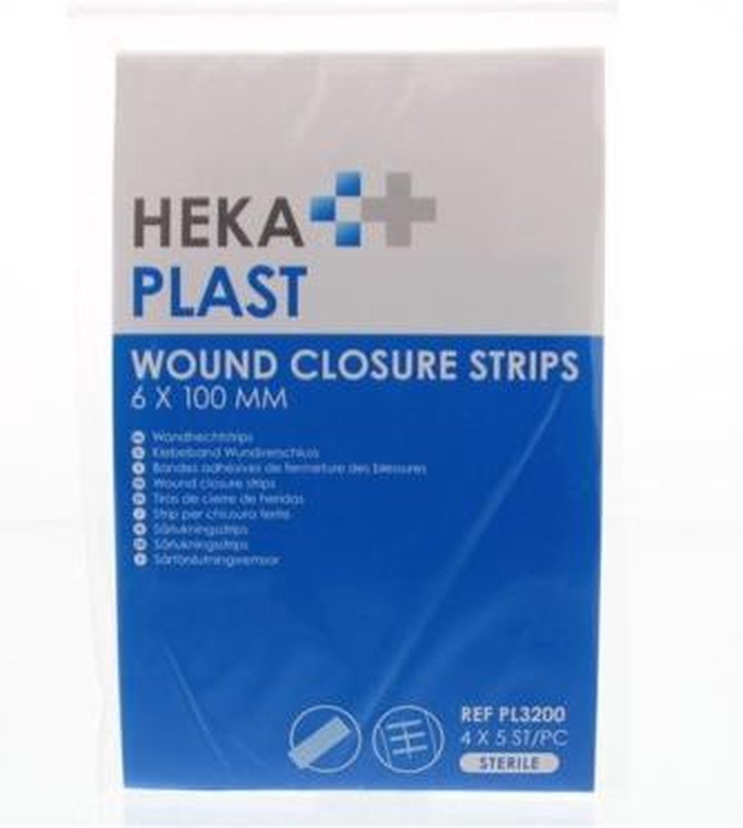Suture Strips - Heka wondhechtingstrips 6 x 100mm - zakje 4 maal 5 stuks