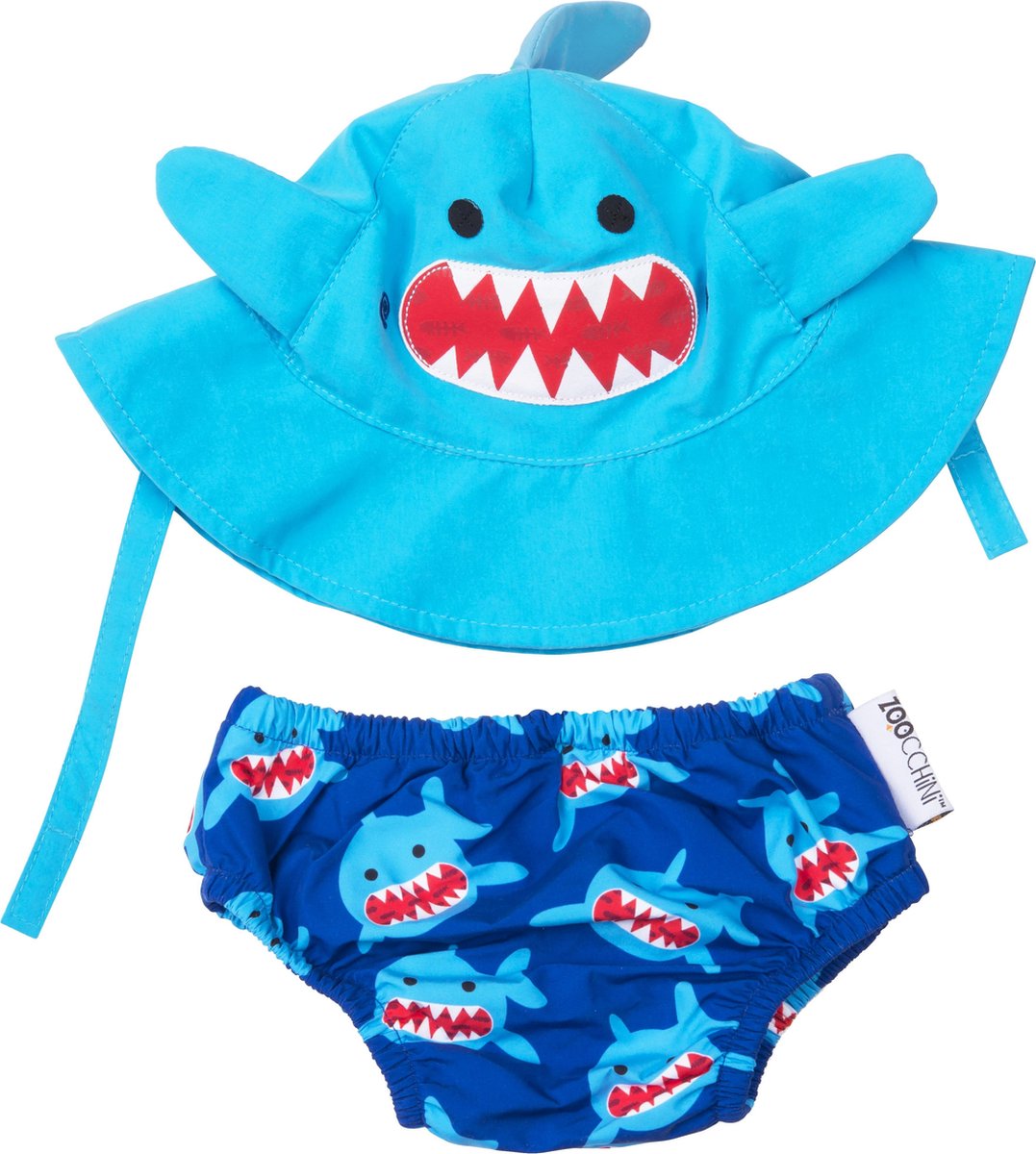 Zoocchini zwemsetje Sherman the Shark maat 3-6 maanden (small)