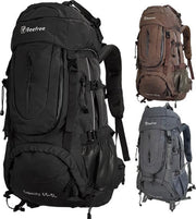 Beefree Backpack - Rugzak - Inclusief Regenhoes - 70 Liter - Zwart
