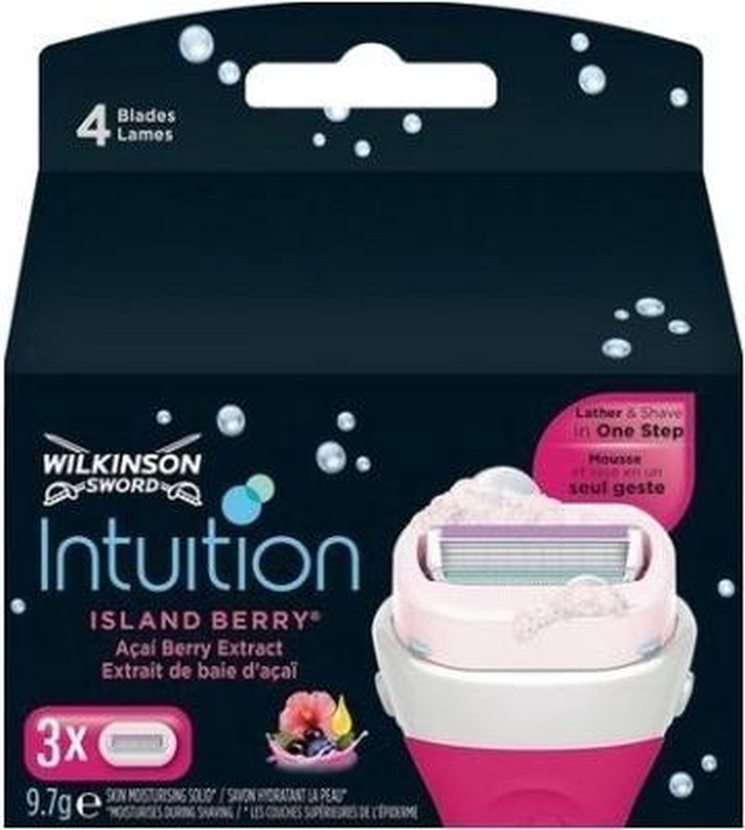 Wilkinson Intuition Plus Scheermesjes - Island Berry 3 Stuks