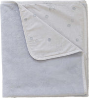 Pericles Ledikantdeken Star 100 X 150 Cm Grijs/wit