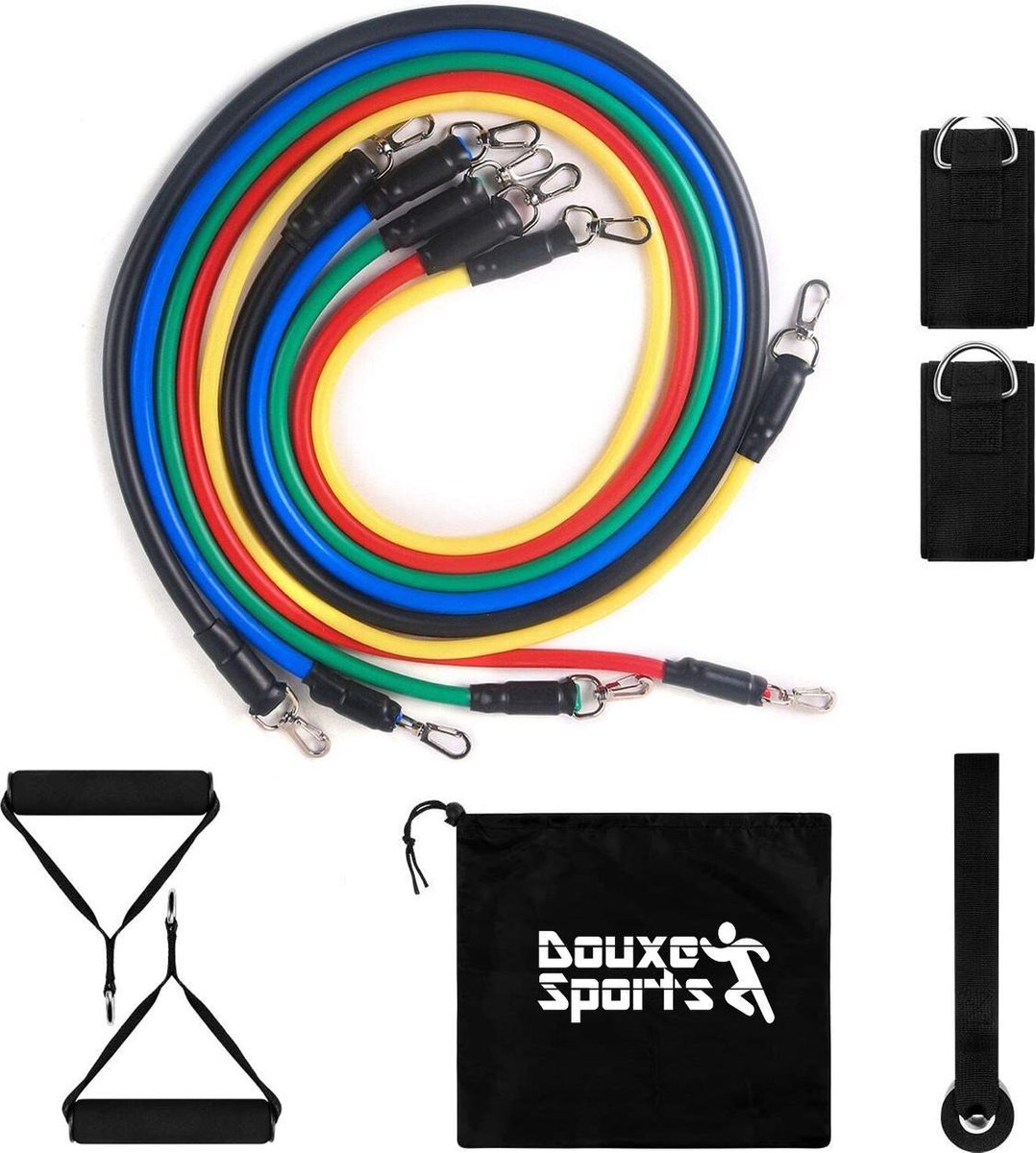 Weerstandsbanden Set - Fitness Elastiek Weerstandsbanden - Resistance Band Set - Douxe -