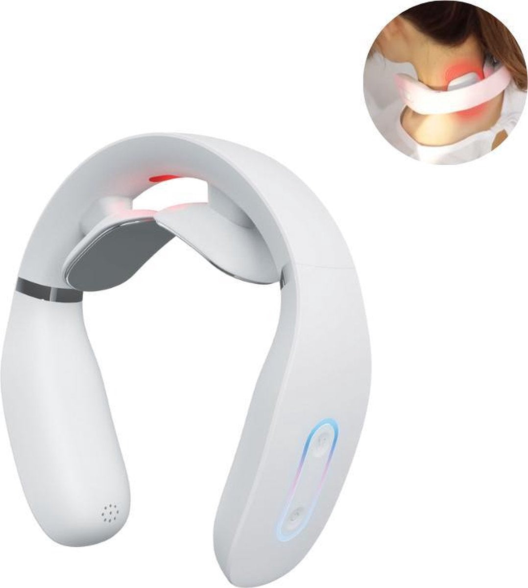 Premium Nekmassage Apparaat - Met Infrarood en Warmtefunctie - 5 Verschillende Massages En 16 Snelheidsmodes - Nekmassage - Massagekussen - Massage - Infrarood - Ontspannen - Wit