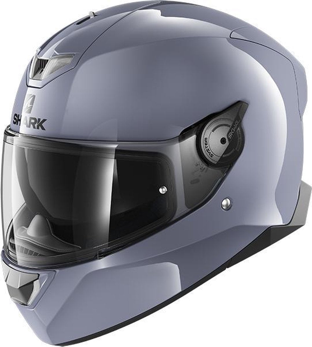 SHARK motor & scooter integraalhelm SKWAL 2.2 BLANK   Zilver Nardo