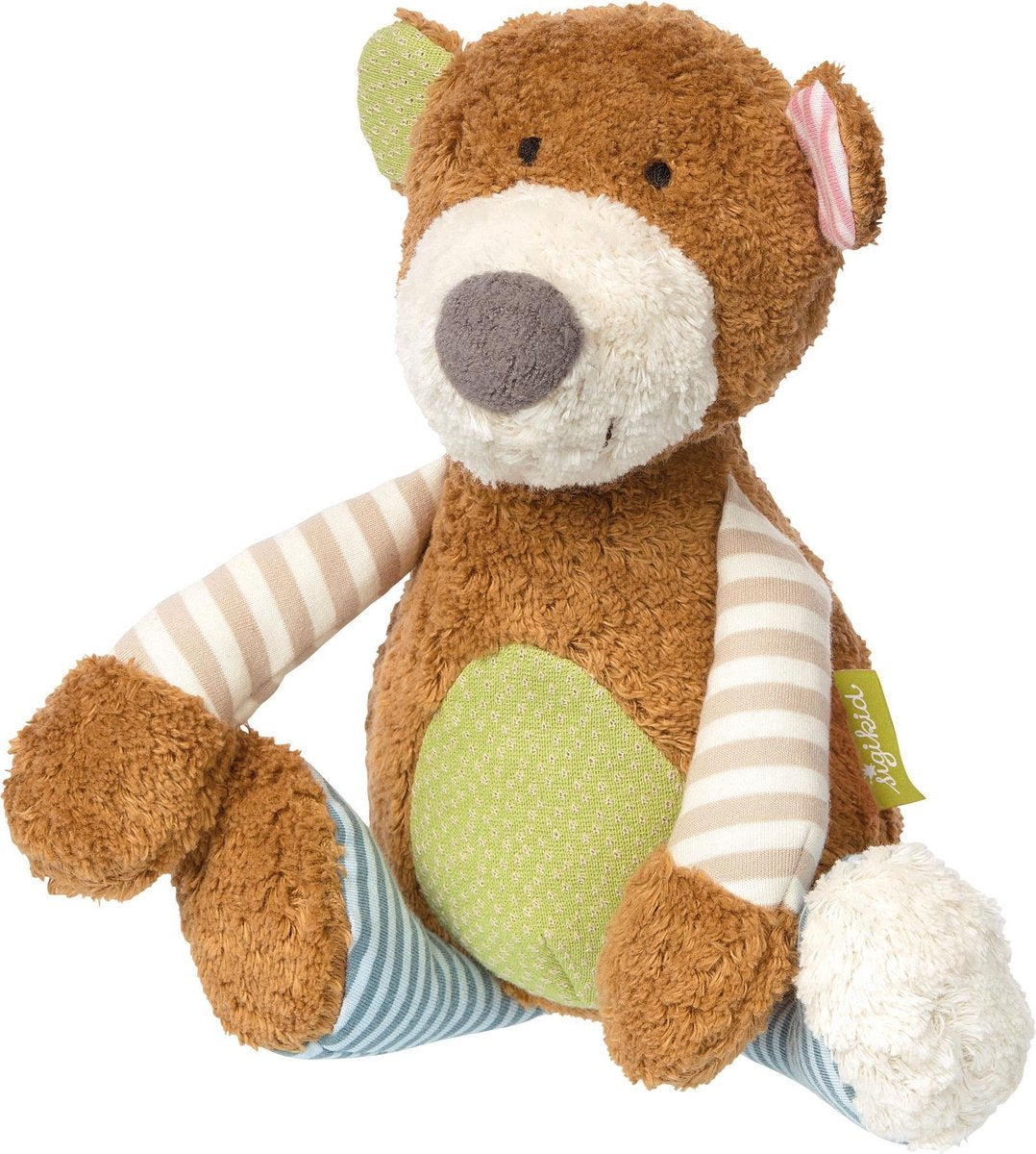 sigikid Knuffel Beer Patchwork Green