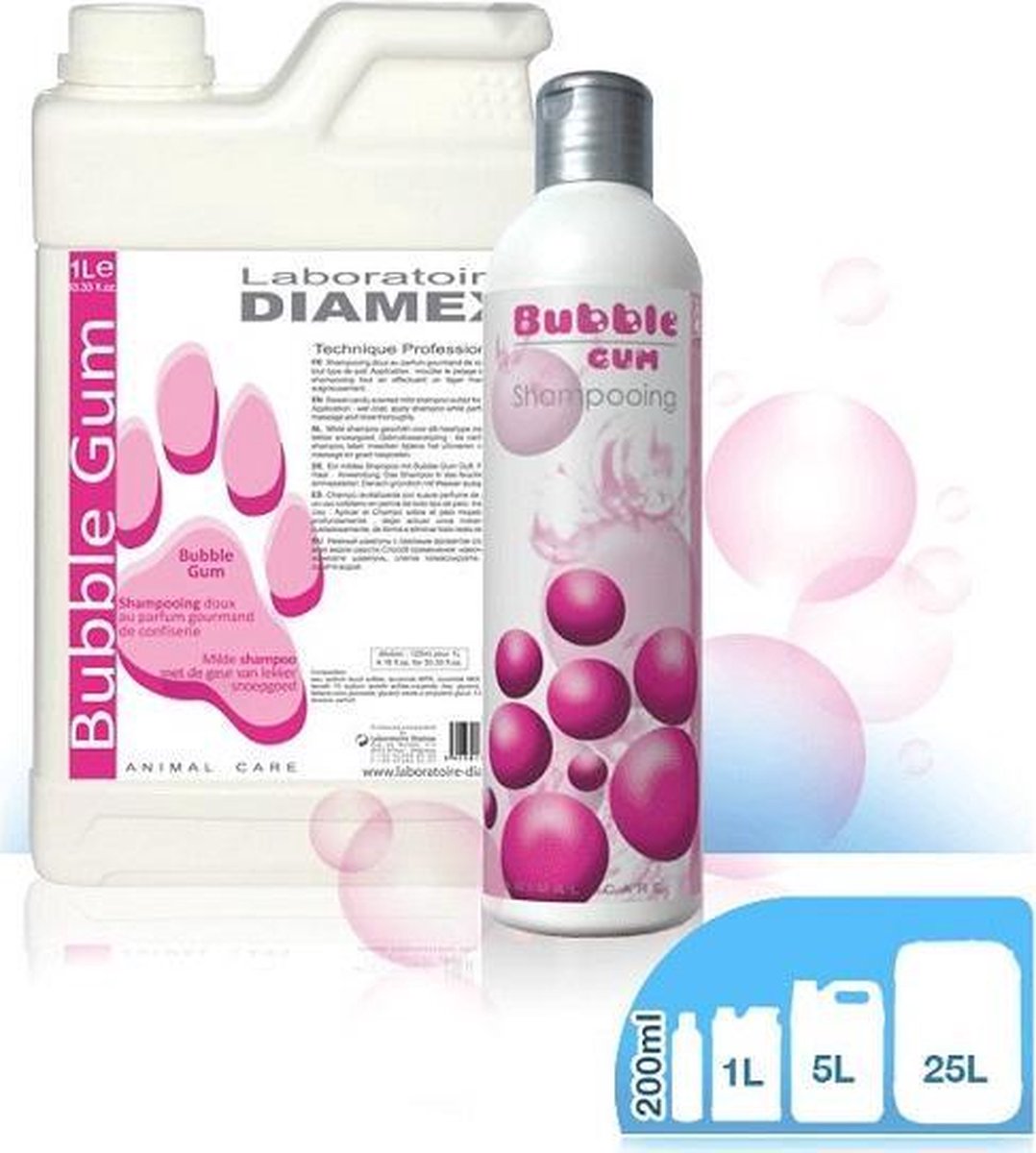 Diamex Bubblegum Shampoo Voor Honden-200 ml
