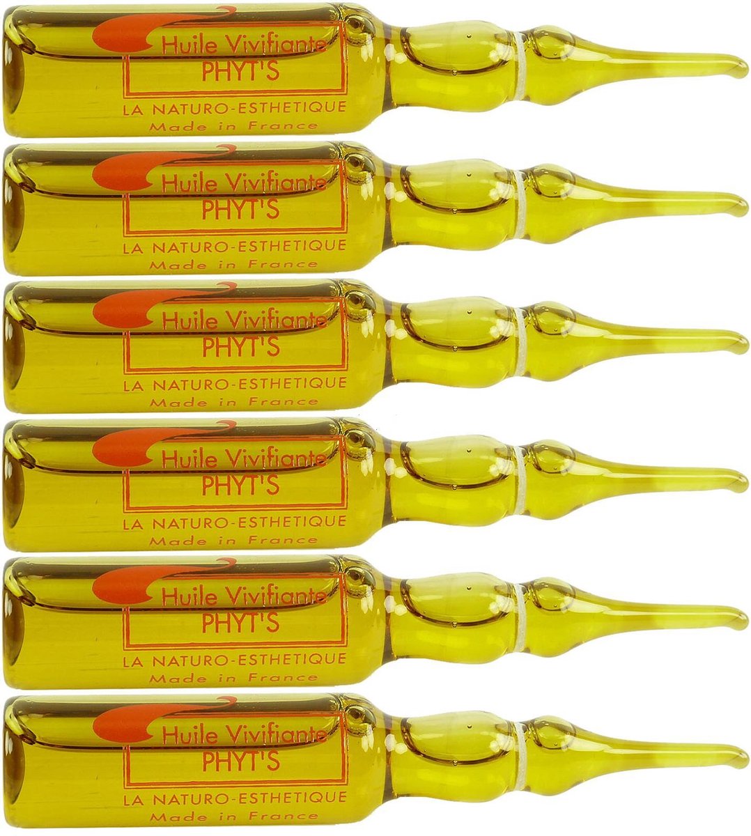 PHYT‘S - Huile Vivifiante - Olie verzorging haar hoofdhuid - genezen - 6 ampullen van elk 5 ml