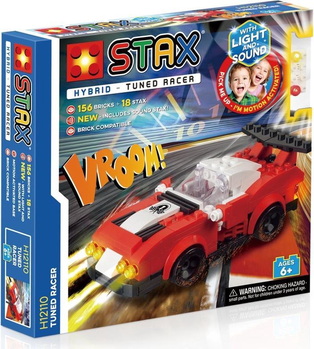 STAX Hybrid H12110 Opgevoerde Raceauto - Bouwset met LED Licht & Geluid