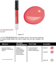 3D MAGNIFICENT GLOSS 01 VOLUMIZING LIP GLOSS 8ML