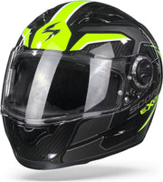 Scorpion EXO-490 Supernova Black Neon Yellow Full Face Helmet L