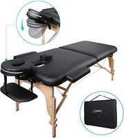 Naipo - Massagetafel - Zwart - Opvouwbaar - 13kg