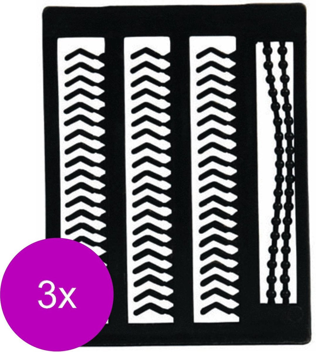 Albatros Boiliestop Oval/V - Stoppers - 3 x Zwart 100 stuks Allround
