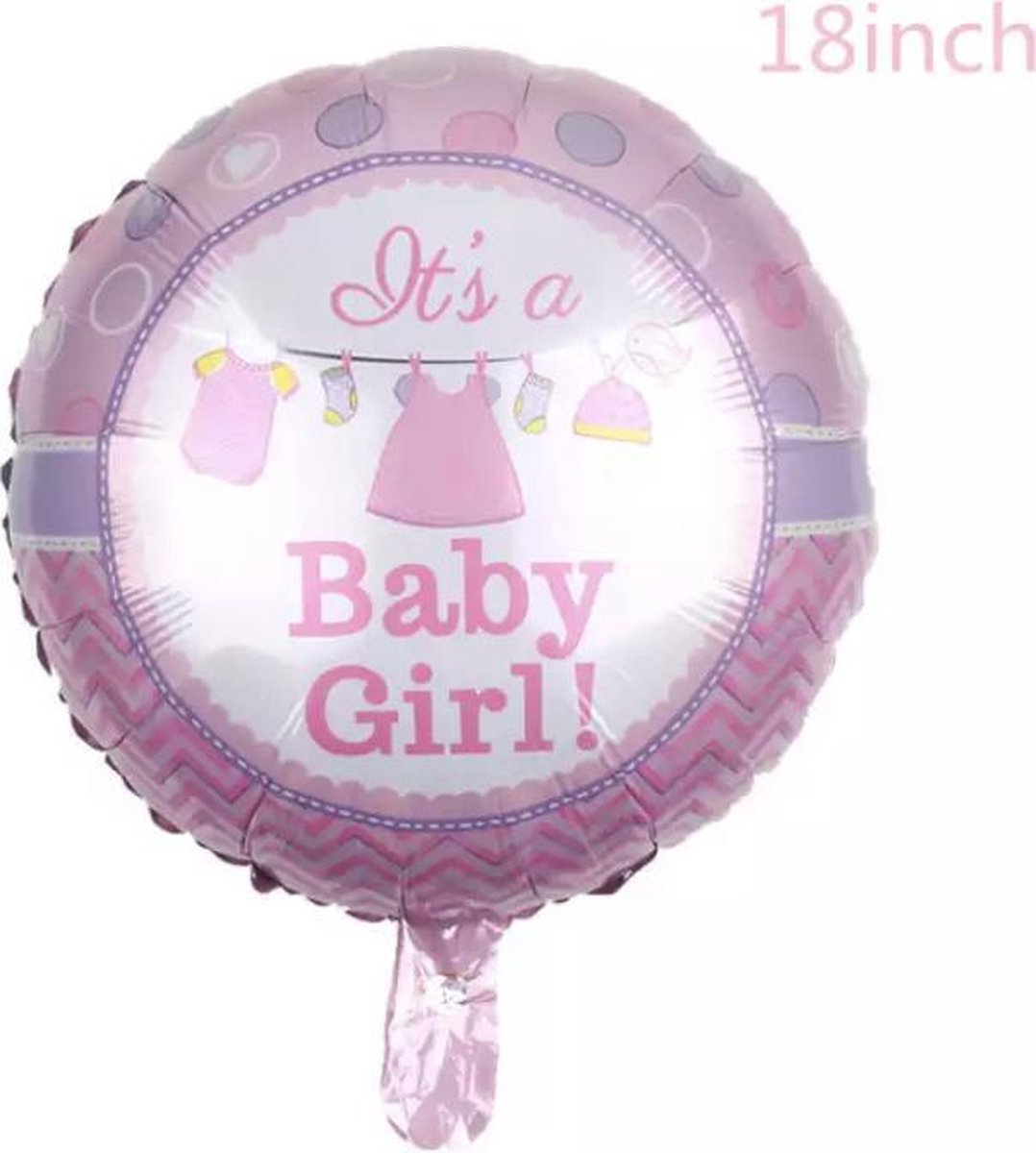 BABY-GIRL-ROZE-WASLIJN-18-INCH-FOLIE-BALLON