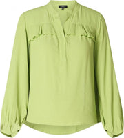 YEST Gerlynn Blouse - Lime - maat 38