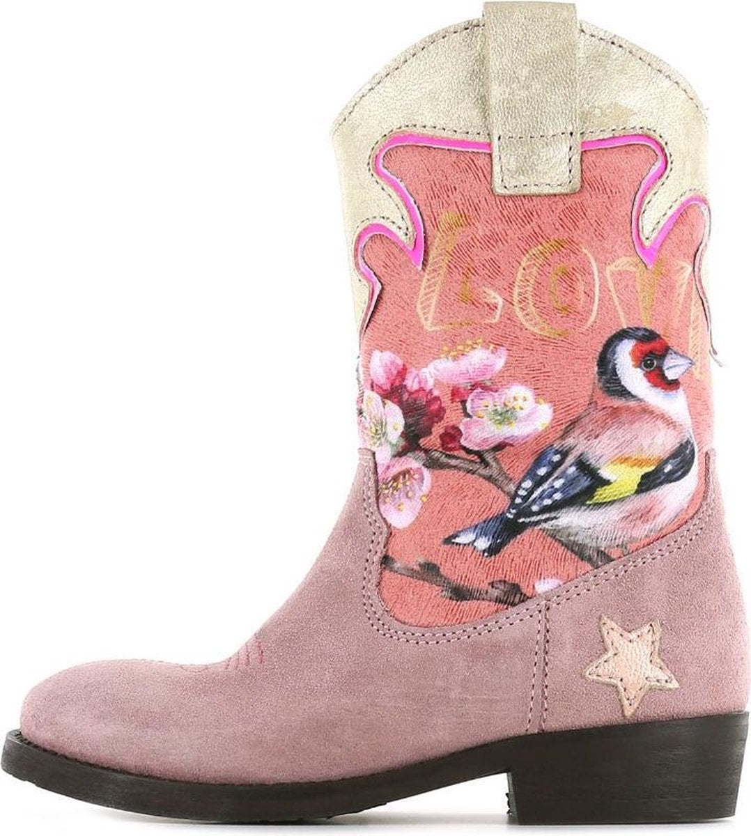 Shoesme WT21W112 western laarzen roze