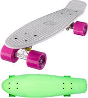 Ridge Retro board 22" Glow with pink wheels