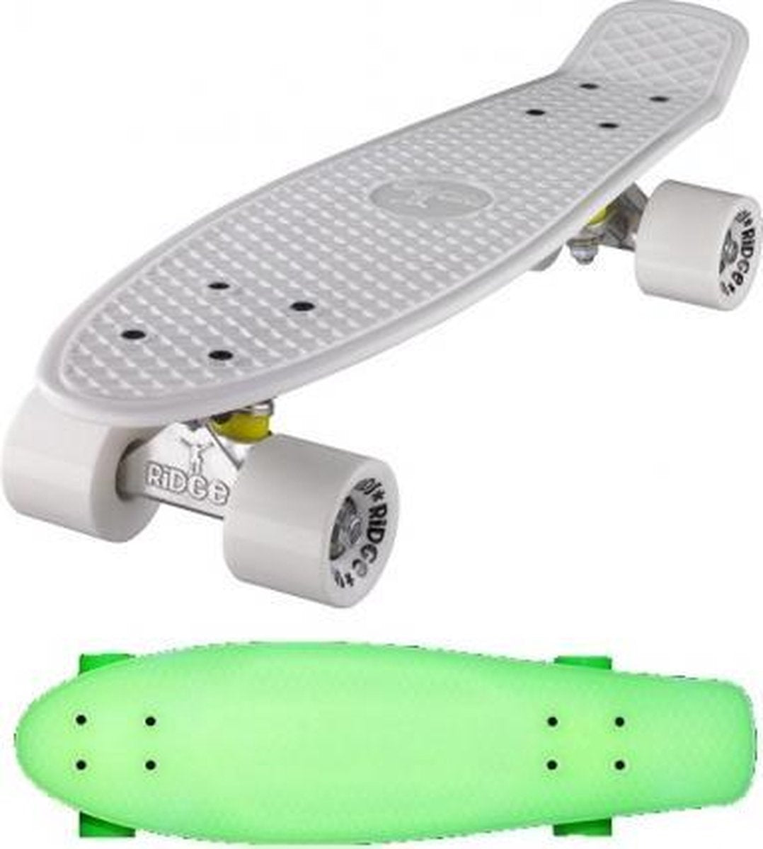 Ridge Retro board 22" Glow with white wheels
