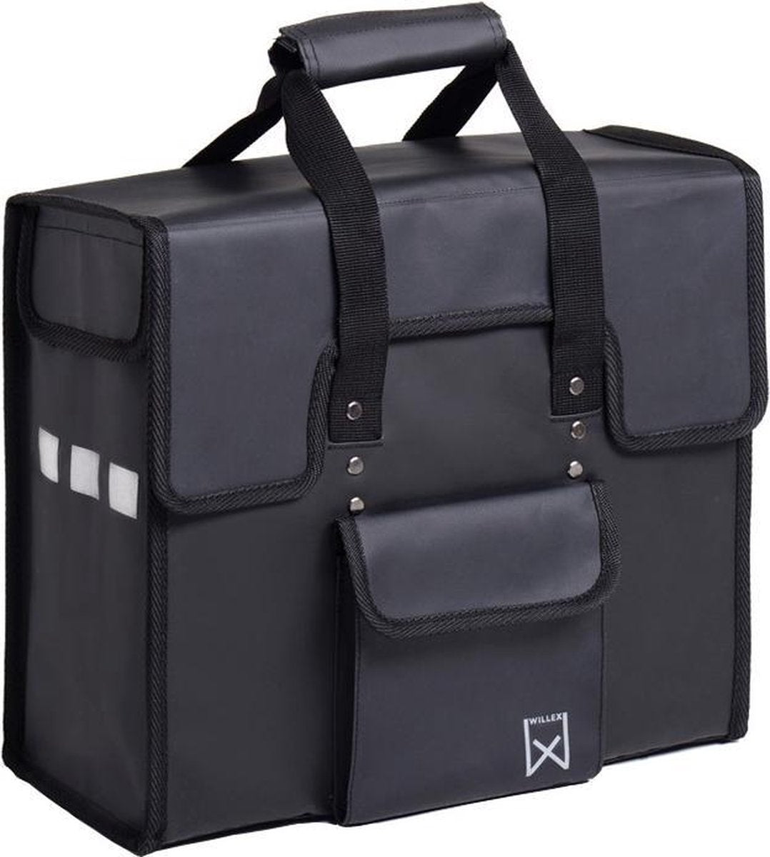 Willex Shopper Enkele Fietstas - 18 liter - Mat Zwart