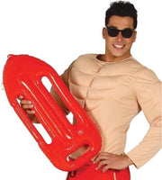 Opblaasbare strandwacht reddingsplank/drijfplank 65 cm - Baywatch/strand thema feestje decoratie/versiering