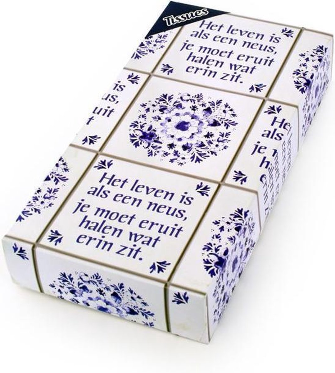 Tissuebox Het leven is als een neus
