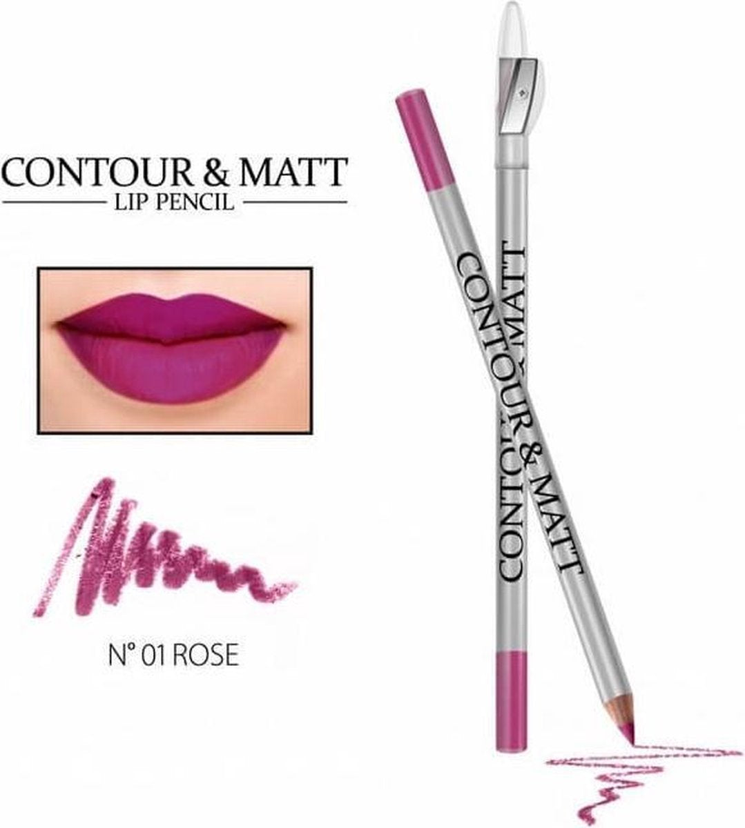 REVERS® Contour & Matt Lip Pencil #1 Rose