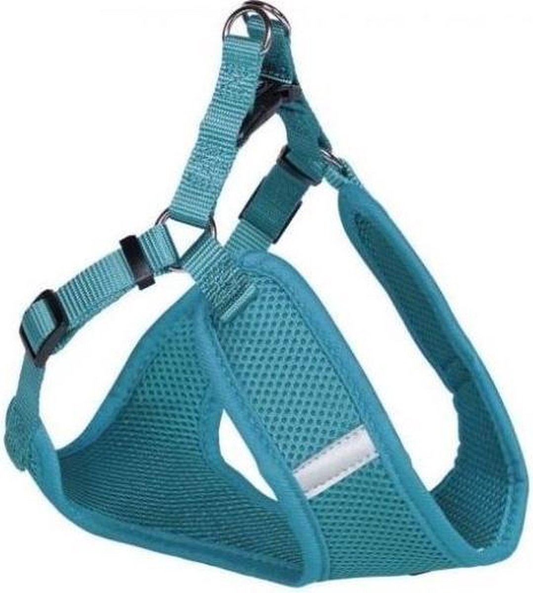 Nobby hondentuig Mesh Reflect - Turquoise - S - buikomtrek 41 tot 46 cm