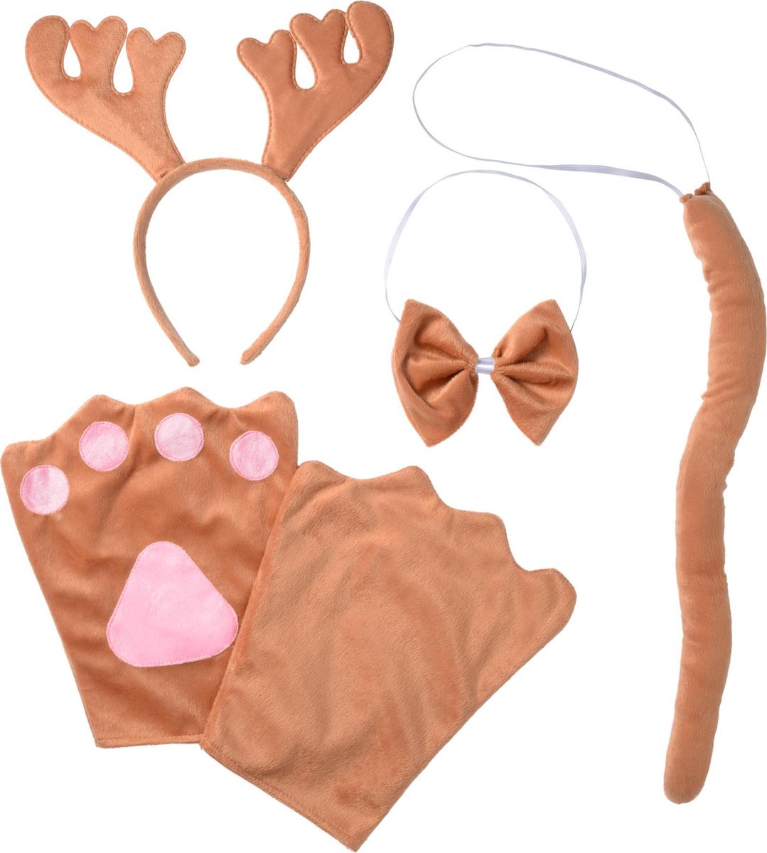 dressforfun - Eland accessoireset Kinderen  - verkleedkleding kostuum halloween verkleden feestkleding carnavalskleding carnaval feestkledij partykleding - 302039