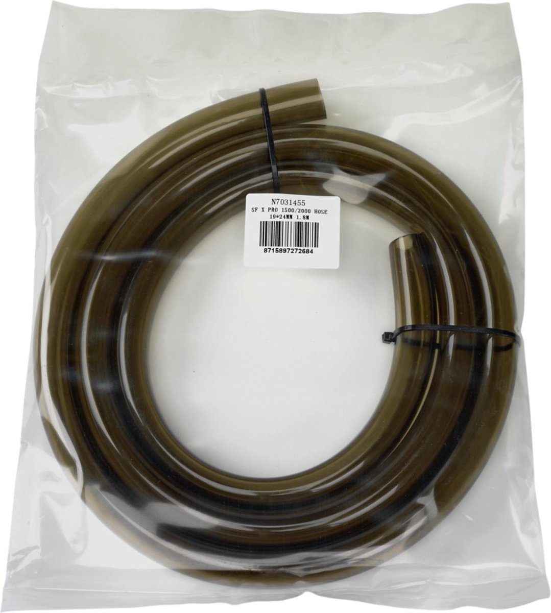 Superfish X Pro Aquarium Buitenfilter 1500-2000 Slang 1.8m - Filtermateriaal - 19/24 mm Zwart Transparant