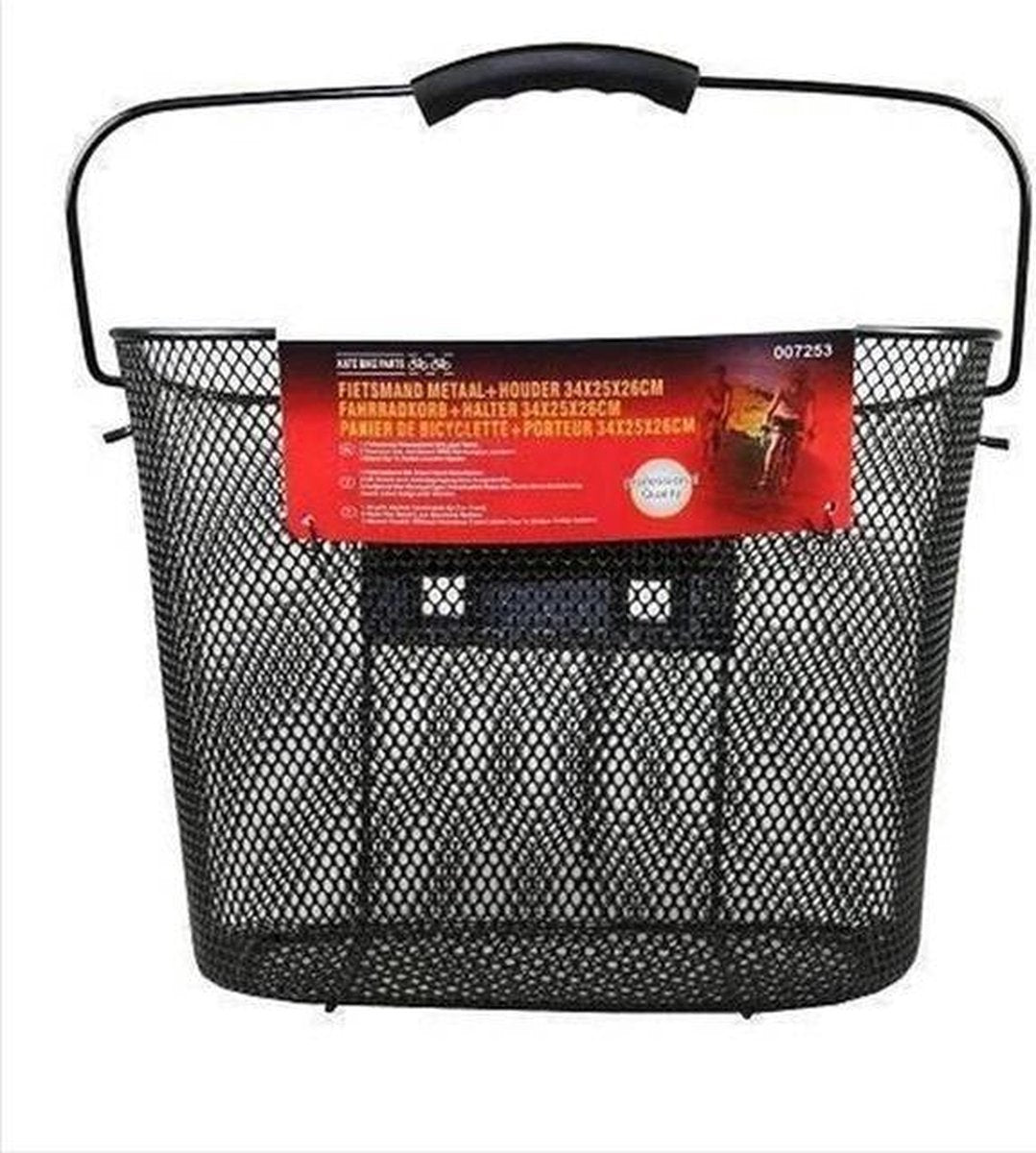 Benson - Fietsmand Metaal + Houder 34 X 25 X 26 cm
