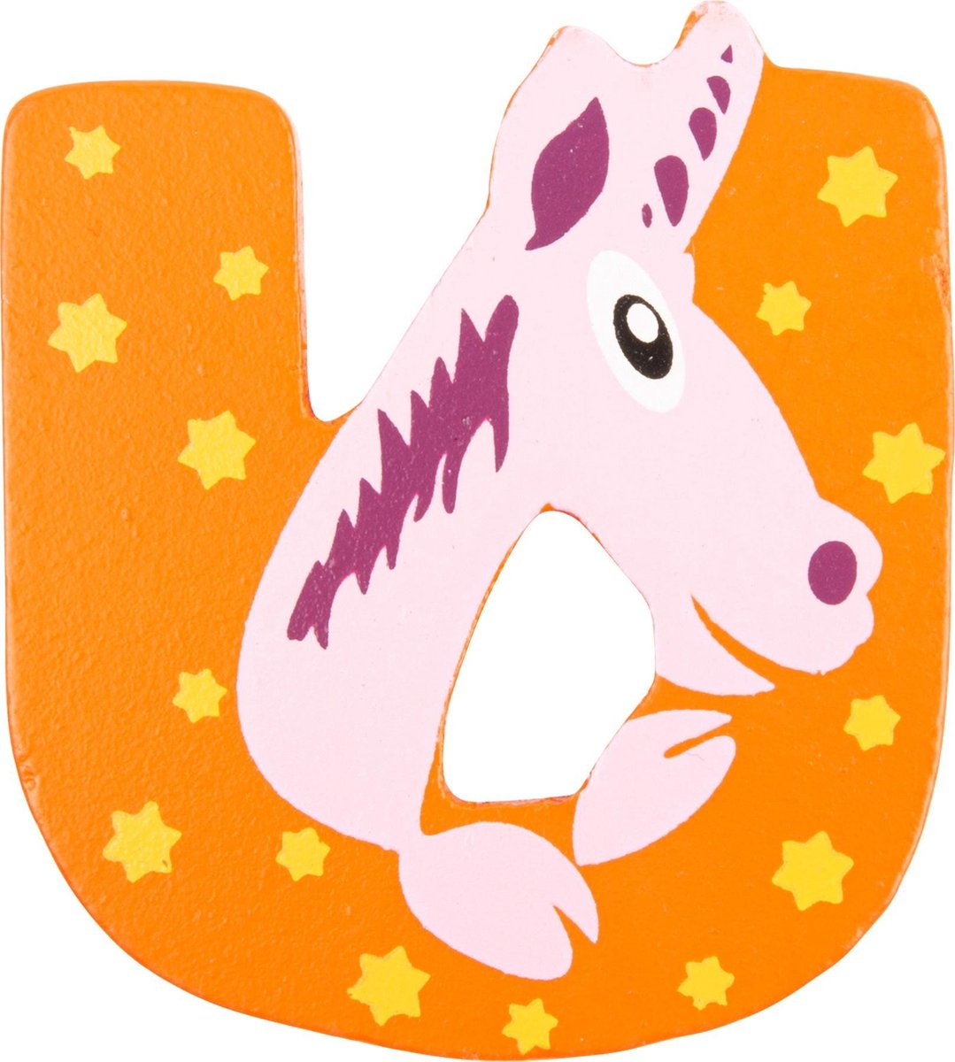 Small Foot Alfabet Dieren Letter U Hout 8 Cm