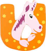 Small Foot Alfabet Dieren Letter U Hout 8 Cm