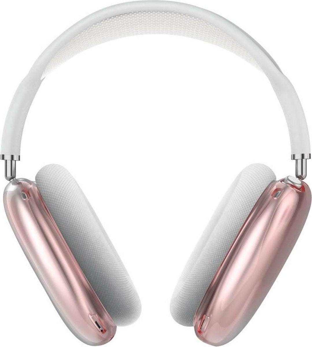 Airpods Max Headset Cover Case - Siliconen Transparant Roze | Watchbands-shop.nl