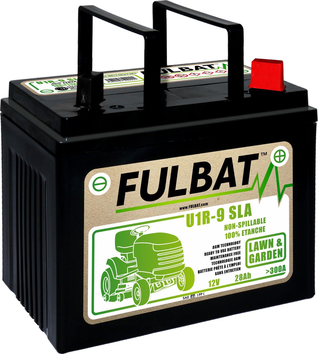 Fulbat/Boparts accu 12V/28Ah - U1R9