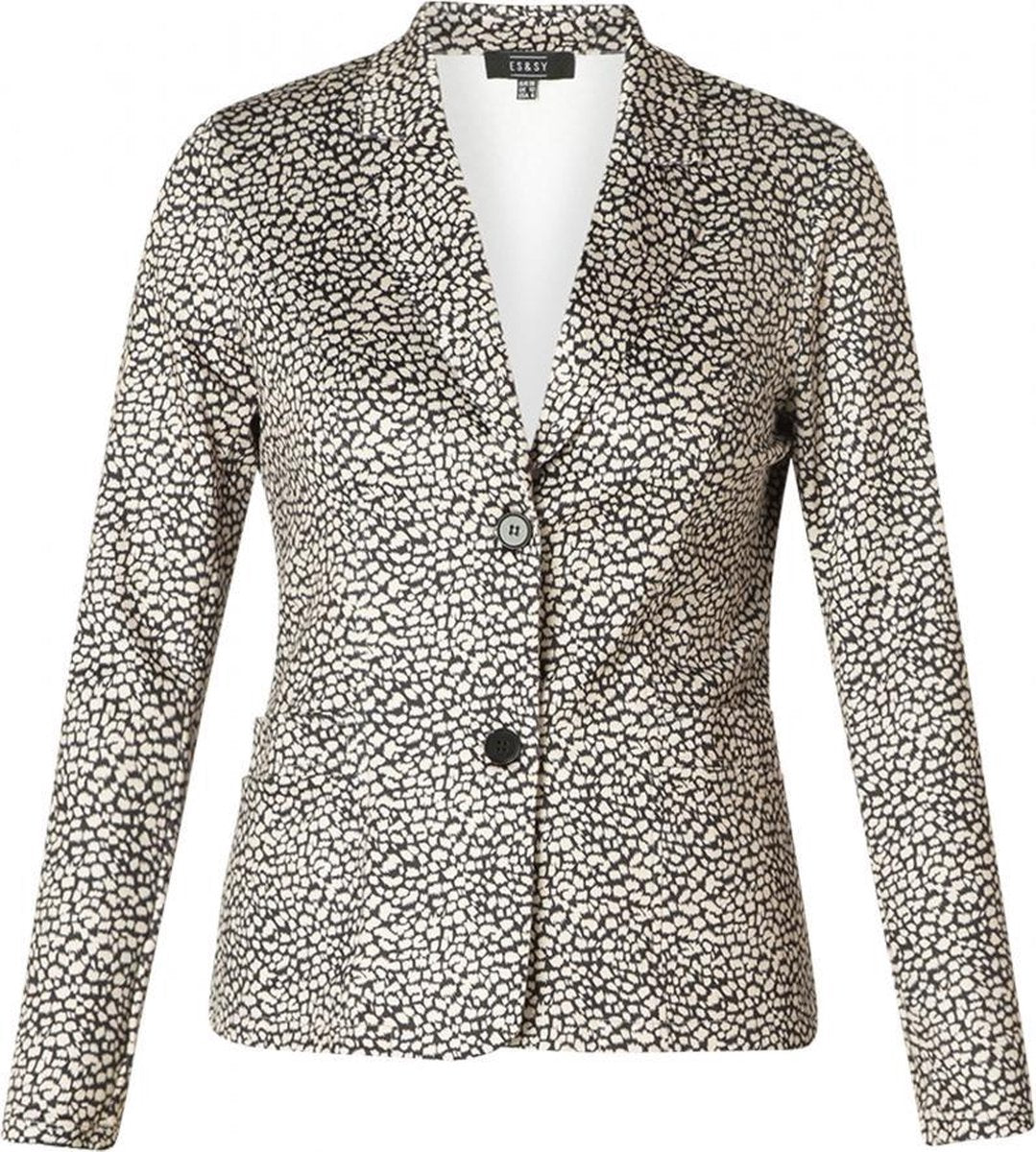 ES&SY Senne Blazer - Black/Multi-Colour - maat 40
