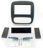 2-DIN frame ECO Vivaro/Trafic 2014- Zwart/Zilver man airco