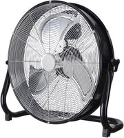 OCEANIC Industriële vloerventilator - Luchtventilator - 120 W - 3 snelheden - Diameter 45 cm - Zwart