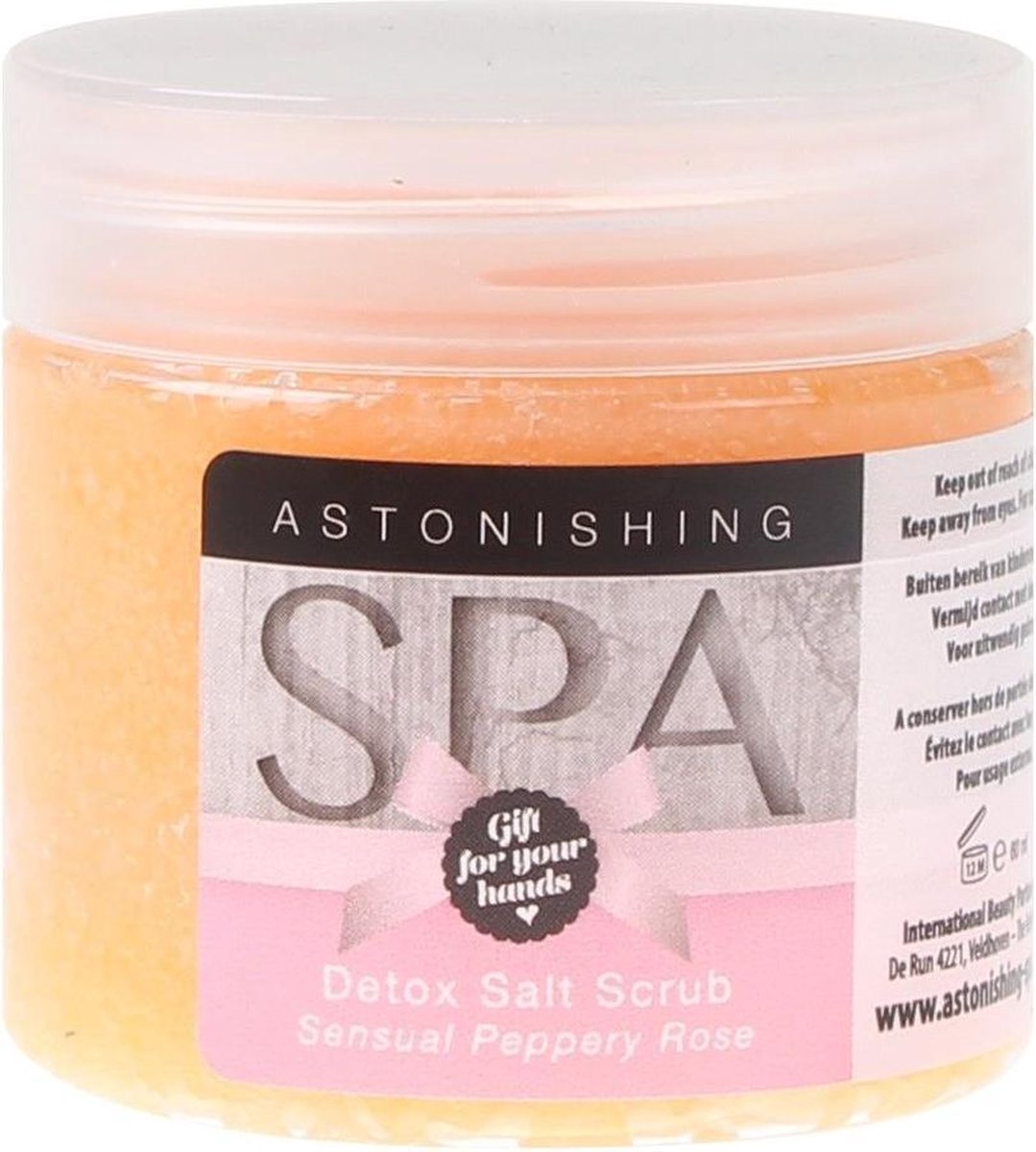Astonishing Detox Salt Scrub - Sensual Peppery Rose 60ml