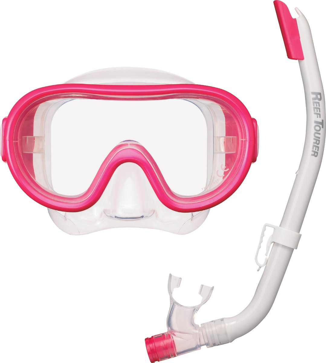 ReefTourer Snorkelmasker Duikbril Snorkelset voor kinderen tot ong. 10 jaar RC-0203- roze