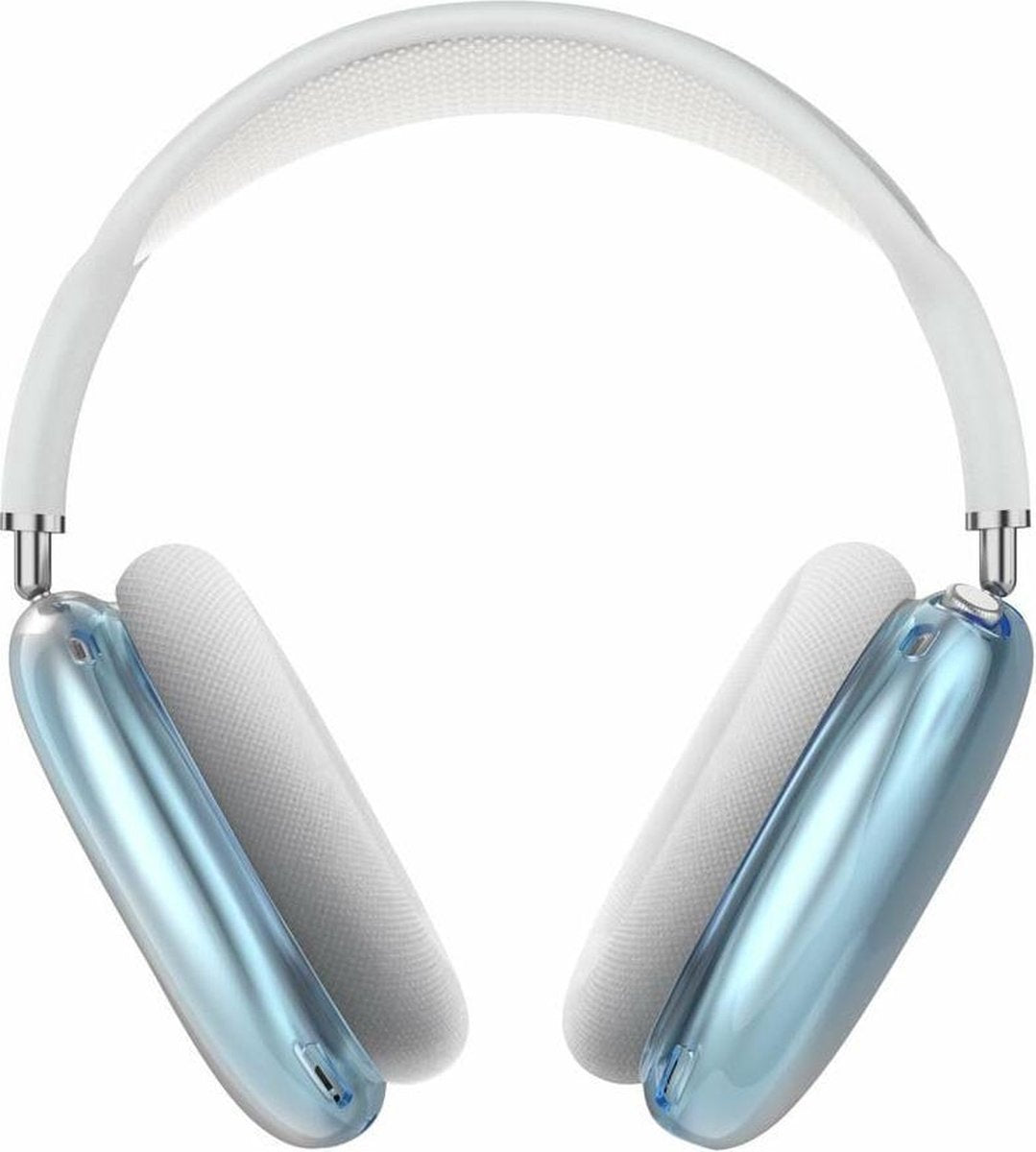 Airpods Max Headset Cover Case - Siliconen Transparant Blauw | Watchbands-shop.nl