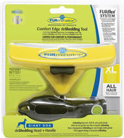 Furminator Furflex Dog Deshedding Tool Inclusief Handvat 16.5x4x18 cm Geel Alle Haartype Xlarge