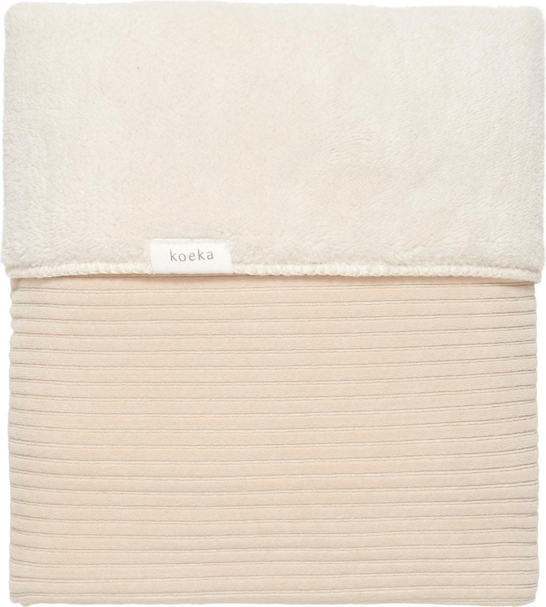 Koeka Wiegdeken teddy Vik - sand 75x100cm