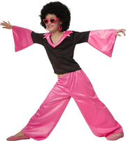 dressforfun - Groovy Disco Girl 140 (9-10y)  - verkleedkleding kostuum halloween verkleden feestkleding carnavalskleding carnaval feestkledij partykleding - 302372