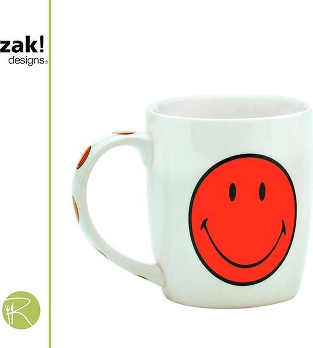 Porseleinen Drinkbeker - Zak!Designs - Smiley - 350 ml