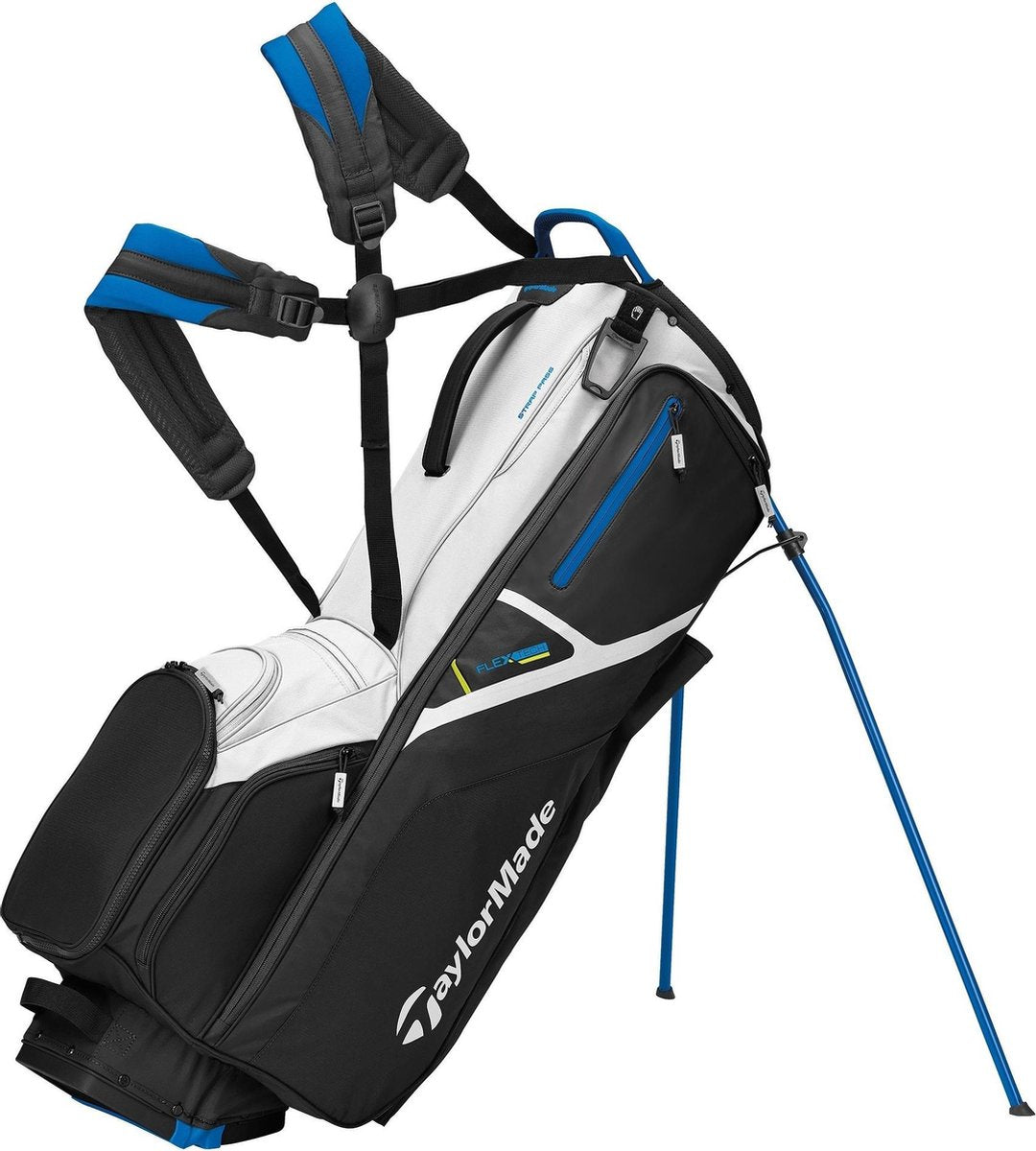 TaylorMade Flextech Driver Standbag 2021 - Zwart Wit Blauw |   |     |  |
