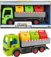 Frictie Vrachtwagen met 3 Containers Groen 33cm