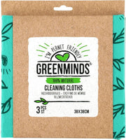 8x Greenminds Schoonmaakdoekjes 38x38 cm 3 stuks