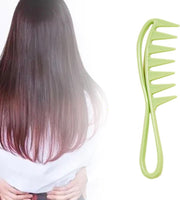 Cabantis Brede Grove Shark Kam|Styling Tool zwart|Kapper Kam|Haar Kam|Anti-klit|Anti-statisch|Groen