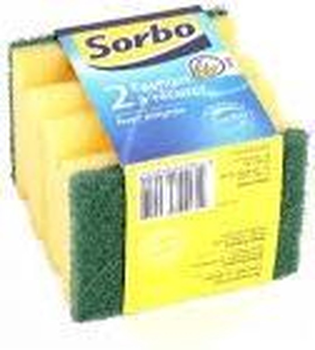 Sorbo Schuurspons Multipack -  12 stuks (6x2) - Met handgreep - 9x6