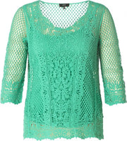 YESTA Lelie Trui - Jungle Green - maat 0(46)