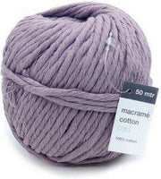 Vivant Macramé katoenkoord 50m x 5mm - lila